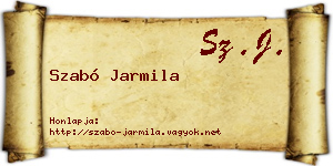 Szabó Jarmila névjegykártya